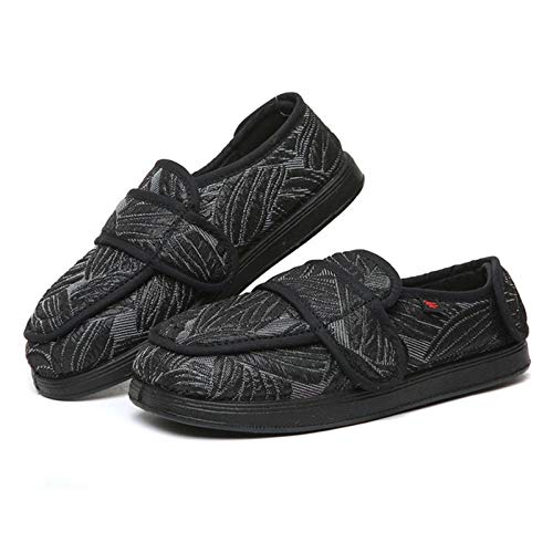 CCFF Zapatos de Tela de Velcro Transpirables ensanchados, Zapatos de valgo de Pulgar Suaves y cómodos-B_43, Zapatillas Dormitorio Mujer Antideslizantes,