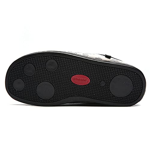 CCSSWW Sandalias Mujer Hombre Zapatillas De Estar Zapatillas para DiabéTicos con Espuma Antideslizantes Artritis Y Edema para Ancianos -Blanco_35