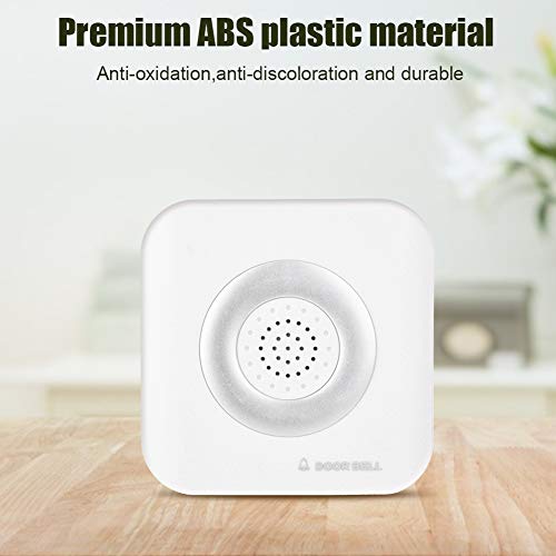 CCYLEZ Timbre De Puerta De 4 Núcleos, Timbre De Puerta para Hombres Sordos Dos Métodos De Instalación, para Casa, Fábrica, Hotel, Hospital, Supermercado Y Oficina