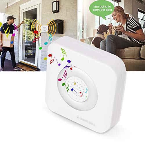 CCYLEZ Timbre De Puerta De 4 Núcleos, Timbre De Puerta para Hombres Sordos Dos Métodos De Instalación, para Casa, Fábrica, Hotel, Hospital, Supermercado Y Oficina