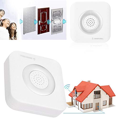 CCYLEZ Timbre De Puerta De 4 Núcleos, Timbre De Puerta para Hombres Sordos Dos Métodos De Instalación, para Casa, Fábrica, Hotel, Hospital, Supermercado Y Oficina