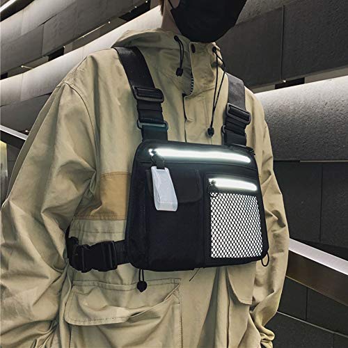 Chaleco Tactico, Mochila Tactica, Bolsa Tactica, Bandolera Hombre, Bolso de Pecho Hombre, Mochila Tactica Militar, Ajustables Bolsa de Hombro Cruzada Paquetes de Cintura Funcionales