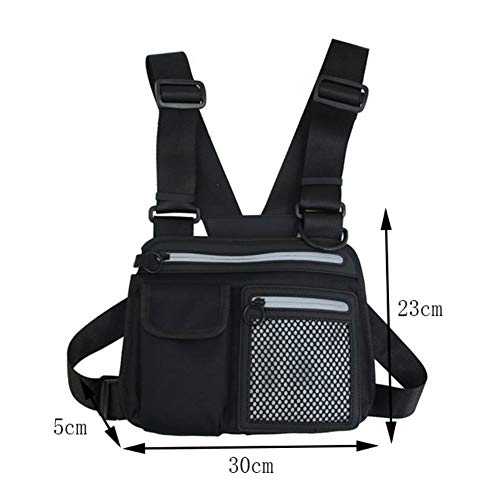 Chaleco Tactico, Mochila Tactica, Bolsa Tactica, Bandolera Hombre, Bolso de Pecho Hombre, Mochila Tactica Militar, Ajustables Bolsa de Hombro Cruzada Paquetes de Cintura Funcionales