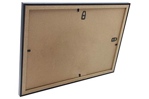 Chely Intermarket | 16C1A | Marco de Fotos Grandes 40x50 cm (Negro) MOD-254, Hecho de Madera, Ancho de Bastidor 1,20 cm con Acabado Elegante | Marco para títulos y certificados (254-40x50-0,85)