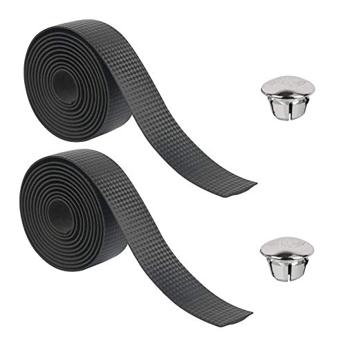 CHIFOOM Cinta de Manillar 2pcs Cinta de Manillar de Bicicleta, de Carretera Absorción, de Golpes Antideslizante, Bicicleta, Cochecito, Raqueta, Caña de Pescar, Ciclismo,Cinta de Asa （2 * 190cm）
