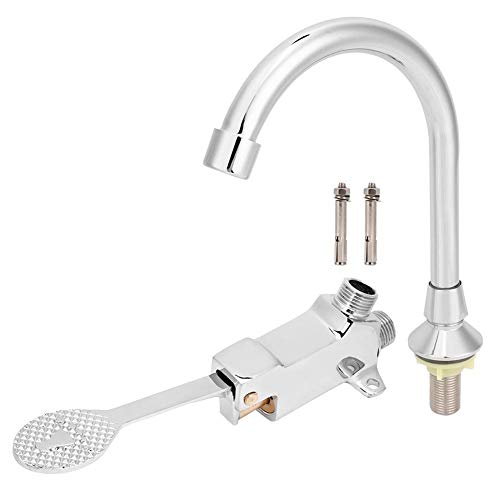 Cikonielf Juego Grifería Lavabo para Baño Kit Grifo para Lavabo Pedal para lavamanos Accesorio Uso Cocina para el hogar