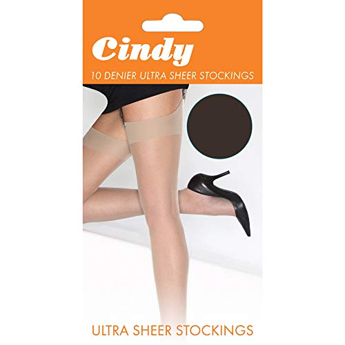 Cindy/ Pantys Muy Finos para Mujer (1 par) (Talla única (35-41)) (Negro Flojo)