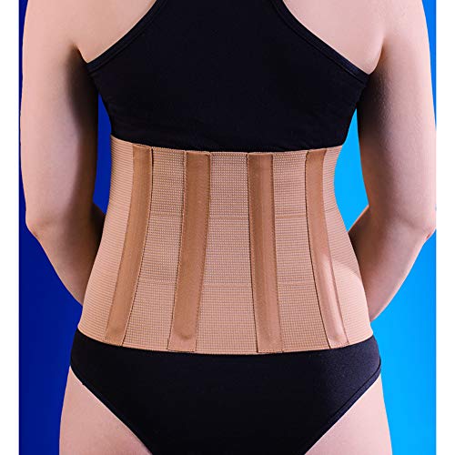 Cinturón de cintura Lumbago, ciática, lesiones musculares, hernia, soporte post-cirugía (grande 21 cm)
