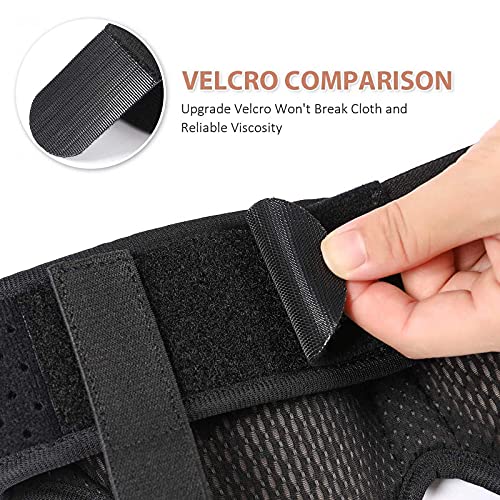 Cinturón De Hernia De Ostomía Con Soporte De Estoma, Para Bolsa De Colostomía Médica Para Prevenir La Hernia Paraestomal Para Hombres/Mujeres Con 2 Almohadillas De Compresión Extraíbles,Negro,M