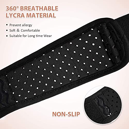 Cinturón De Hernia De Ostomía Con Soporte De Estoma, Para Bolsa De Colostomía Médica Para Prevenir La Hernia Paraestomal Para Hombres/Mujeres Con 2 Almohadillas De Compresión Extraíbles,Negro,M