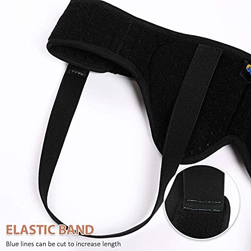Cinturón De Hernia De Ostomía Con Soporte De Estoma, Para Bolsa De Colostomía Médica Para Prevenir La Hernia Paraestomal Para Hombres/Mujeres Con 2 Almohadillas De Compresión Extraíbles,Negro,M