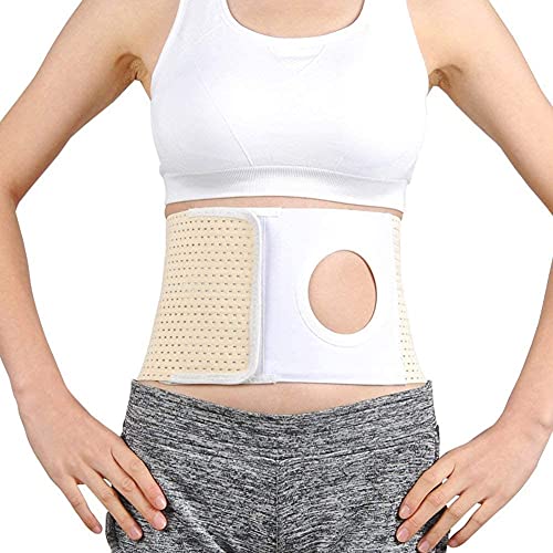 Cinturón de soporte de la hernia de la ostomía con la abertura del estoma PISTA DE AGUJERACIÓN ABDOMINAL PARA PACIENTES DE COLOSTOMÍA PACIENTES Ostomía Cinturón de la ostomía Cinturón de hernia