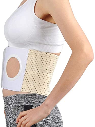 Cinturón de soporte de la hernia de la ostomía con la abertura del estoma PISTA DE AGUJERACIÓN ABDOMINAL PARA PACIENTES DE COLOSTOMÍA PACIENTES Ostomía Cinturón de la ostomía Cinturón de hernia