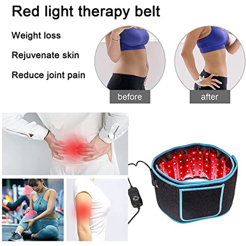 Cinturón de Terapia de Luz Infrarroja para Aliviar el Dolor, Envoltura Usable Flexible, Dispositivo de Masajeador de Terapia Profunda, Parte Posterior del Hombro Terapia de Articulaciones Musculares