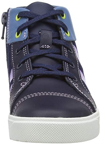 Clarks City Scare K, Zapatillas, Color Azul Marino, Combinado, 35 EU