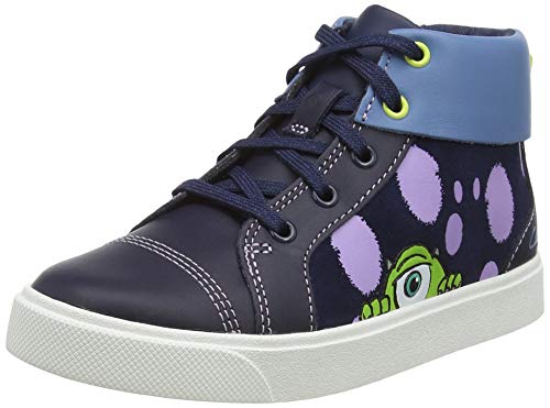 Clarks City Scare K, Zapatillas, Color Azul Marino, Combinado, 35 EU