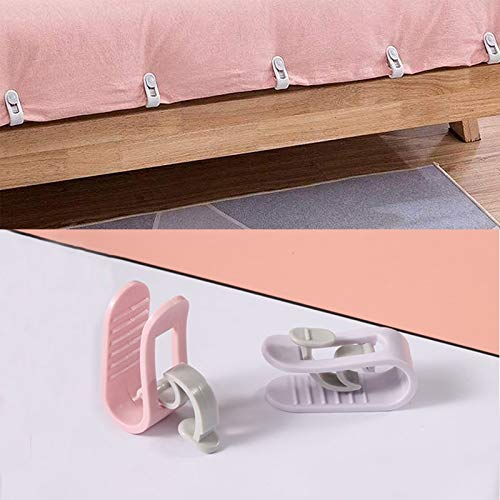 Clips Edredón Elasticidad Clip De Edredón De Elasticidad Funda Nórdica Antideslizante Aguja Clips Plástico para El Soporte Funda Clip Edredon Nordico Fijador Colchas Clip De Edredón Sin Aguja Seguro