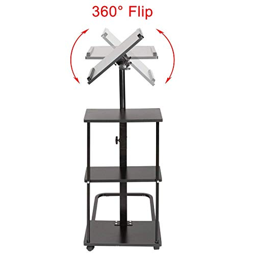 CLJ yslun Mesa de Cama con Ruedas, Mesa Auxiliar con Bandeja Ajustable en Altura para Cama o sofá, Escritorio para computadora portátil, Mesa de sofá movible