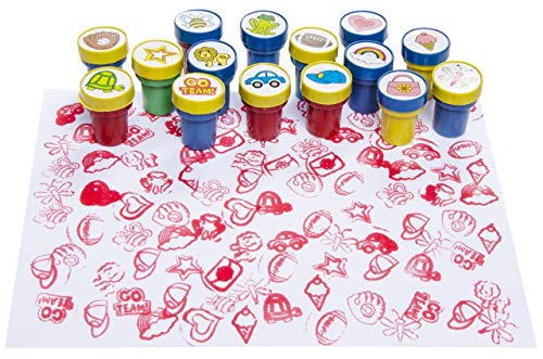 CMC imports 12 sellos para niños en varios diseños.