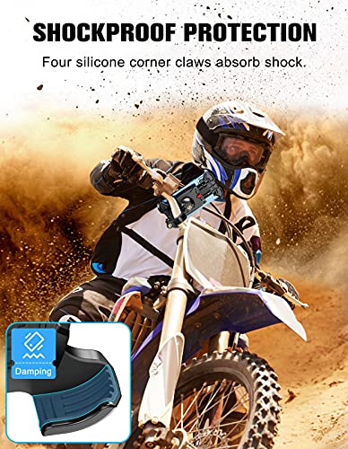 Cocoda Soporte Movil Bicicleta, [Operación Una Mano] Soporte Movil Moto con Rotación 360°,Soporte Movil Bici para Carrito Scooter MTB compatible con iPhone 13 Pro Max/Galaxy S21 y Otro 4.7-6.8" Móvil