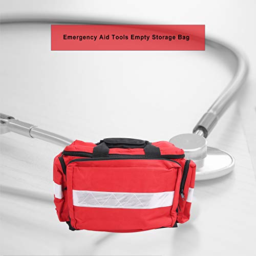 COHU Bolsa De Equipo De Emergencia para Traumatismos, Bolsa Roja De Nailon para Herramientas De Ayuda De Emergencia, para El Hogar Al Aire Libre