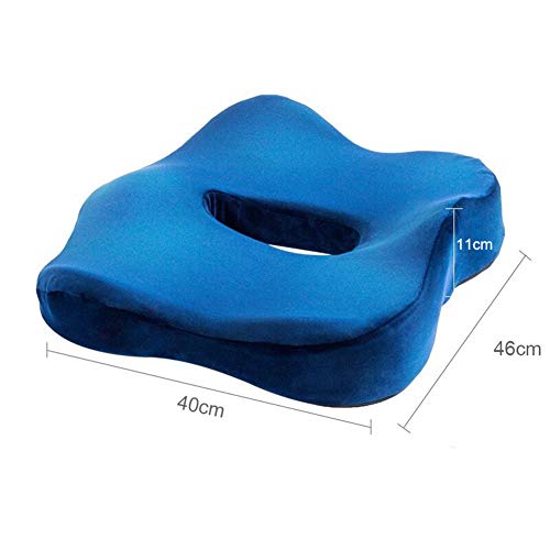 Cojín Anti-dolor De Presión, Cojín De Espuma Viscoelástica, Cojín De Aire Para Silla De Ruedas Colchón De Asiento Inflable Anti-llagas Previene El Decúbito Ideal Para Estar Sentado Por Mucho Tiempo