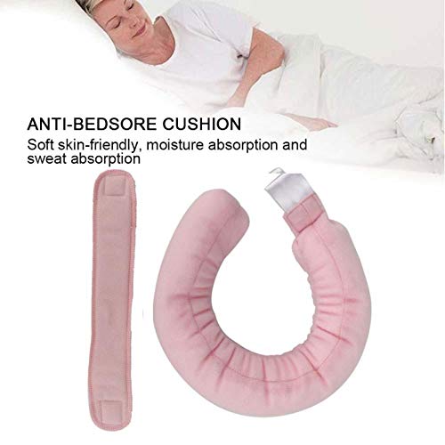 Cojín antiescaras para evitar la úlcera de la cama, ligero para uso en la oficina para mantener el cuerpo para uso en el hogar para la cabeza de la muñeca de la pierna (rosa, S)