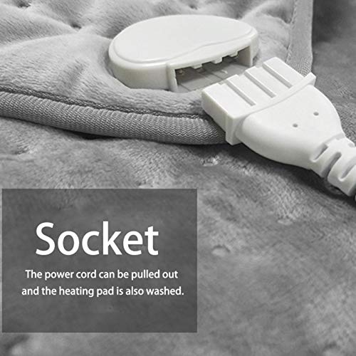 Cojín de calor eléctrico para fisioterapia, con apagado automático, para espalda, cuello, hombros, pies, calefacción rápida, manta eléctrica para oficina, 4030 cm