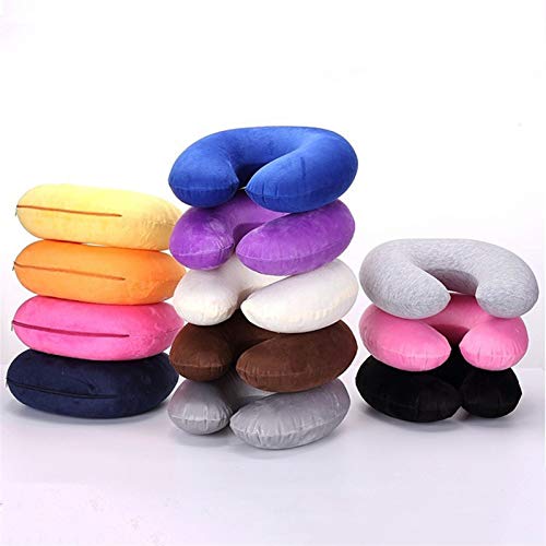 Cojín de reposacabezas Air Flying Inflable Almohada Cojín de Cojín de Cojinete Cuello de Apoyo (Color : 17)