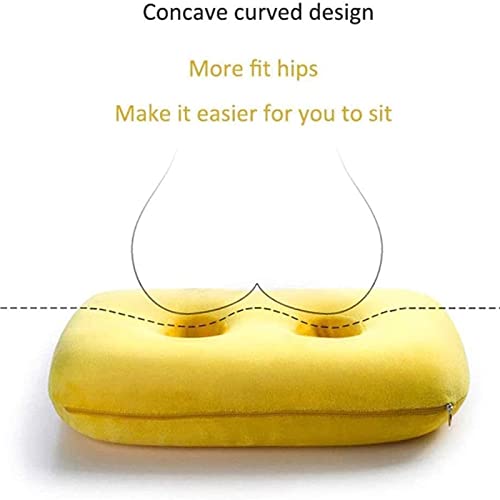 Cojín Ortopédico De Espuma Viscoelástica para El Coxis, Cojín De Alivio De Huesos para El Trasero, Protege Las Nalgas Y Alivia El Dolor: Hogar, Oficina, Coche, Silla De Ruedas