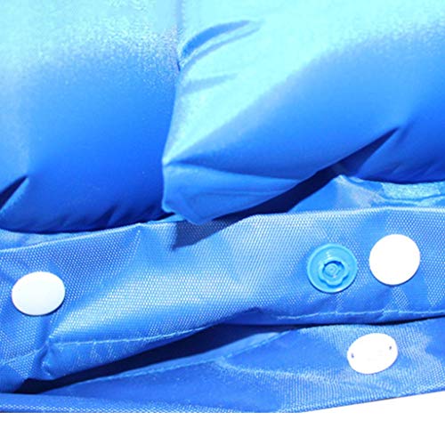 Colchón Antiescaras De Aire , Asiento Inflable Colchón Anti Escaras De Decúbito Prevenir For La Úlcera Por Presión Y Dolor De Presión De Tratamiento, 200 * 90cm (Azul)