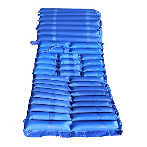 Colchón Antiescaras De Aire , Asiento Inflable Colchón Anti Escaras De Decúbito Prevenir For La Úlcera Por Presión Y Dolor De Presión De Tratamiento, 200 * 90cm (Azul)