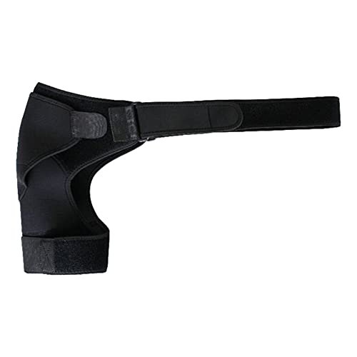 Colcolo Pastillas de Banda de La Correa para El Hombro Tendinitis Hombro Lesiones Neopreno Anti-Strain Transpirable Pad Single Hombro Hombro Soporte Soporte C - Negro