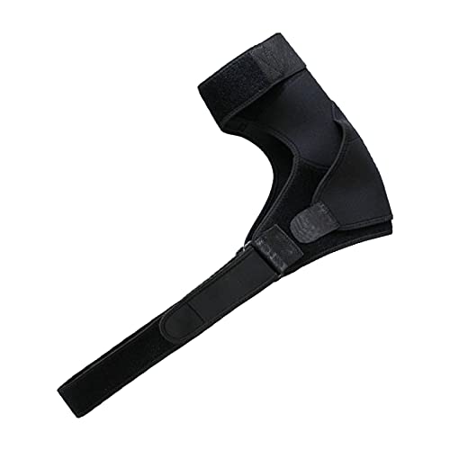 Colcolo Pastillas de Banda de La Correa para El Hombro Tendinitis Hombro Lesiones Neopreno Anti-Strain Transpirable Pad Single Hombro Hombro Soporte Soporte C - Negro