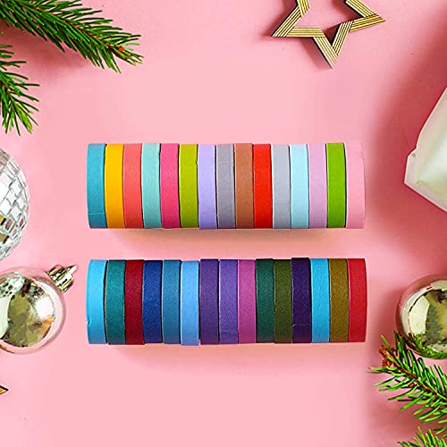 Colección de 40 rollos de cinta washi, cintas adhesivas decorativas para manualidades, para niños y para envolver regalos