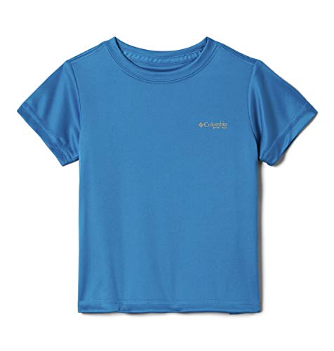 Columbia Kids & Baby PFG Offshore - Camiseta de Manga Corta, diseño de Peces de la Tribu de la Piscina Oscura, XL