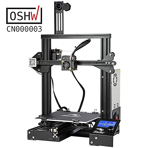 Comgrow Creality Ender 3 Impresora 3D de aluminio, Prusa i3, DYI, con reanudación de impresión, 220x220x250mm