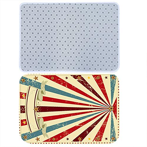 Cómoda Alfombra de Material de Franela Antideslizante para Decorar el Hotel en casa para el Uso de la Cocina del vestíbulo(Los 40cm × 60cm)