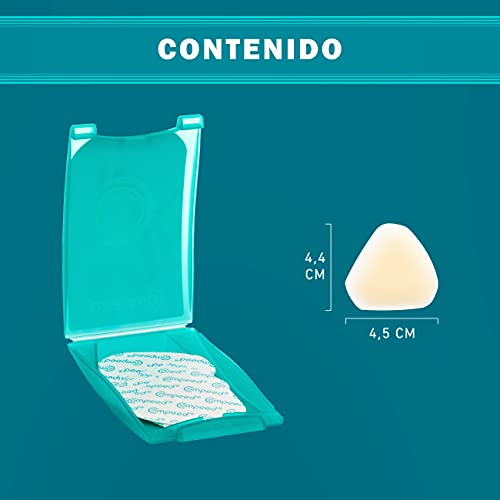 Compeed Durezas Medianas, Apósitos Hidrocoloides, Cuidado de Pies, Eliminación Rápida de las Durezas, Turquesa, Dimensiones 4.4 cm x 4.5 cm, 6 Unidades
