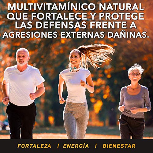 Complejo Multivitamínico | Vitaminas, minerales y oligoelementos Esenciales | Multivitaminas para hombre y mujer | Aumenta y protege las defensas | Aporta energía y vitalidad | 60 comprimidos