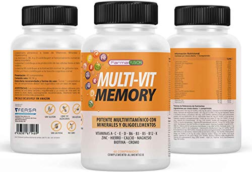 Complejo Multivitamínico | Vitaminas, minerales y oligoelementos Esenciales | Multivitaminas para hombre y mujer | Aumenta y protege las defensas | Aporta energía y vitalidad | 60 comprimidos
