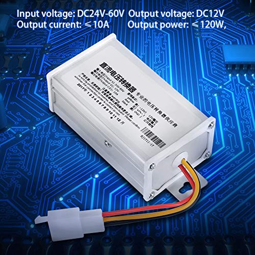 Convertidor De Vehículo Eléctrico, Tecnología De Parche SMT Transformador De Bicicleta Eléctrica De Diseño Modular DC 24V-60V A 12V 10A Para Scooter Eléctrico Para Vehículo Barco