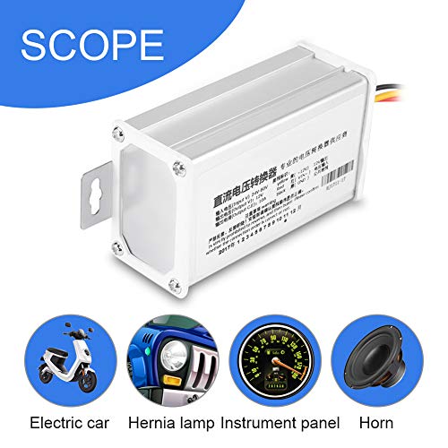 Convertidor De Vehículo Eléctrico, Tecnología De Parche SMT Transformador De Bicicleta Eléctrica De Diseño Modular DC 24V-60V A 12V 10A Para Scooter Eléctrico Para Vehículo Barco