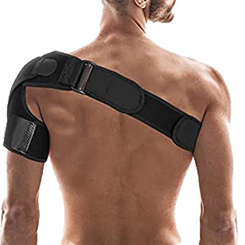 Copper Strong Soporte para hombro de recuperación: soporte de estabilidad de hombro con mayor contenido de cobre. Ajuste ajustable para hombres o mujeres. Alivio para tendinitis