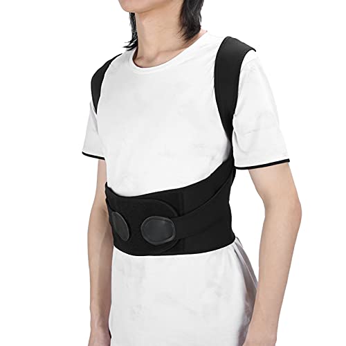 Corrector de postura de enderezador de espalda, Corrector de postura de refuerzo de espalda Hombro elástico Ligero para mantener la espalda recta para la mayoría de las personas(M)