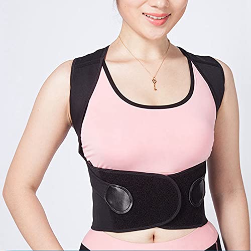 Corrector de postura de enderezador de espalda, Corrector de postura de refuerzo de espalda Hombro elástico transpirable para mantener la espalda recta(XXL)