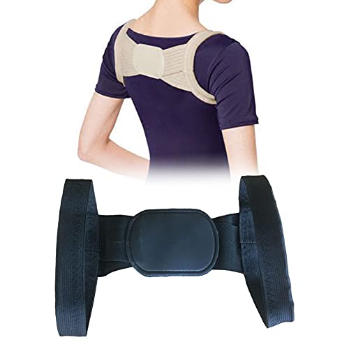 Corrector de postura, diseño ergonómico rectificar cuello, espalda, hombros, postura ajustable, mala postura, corrector de espalda superior para dolor de espalda, hombres y mujeres (blanco)