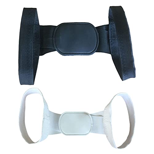 Corrector de postura, diseño ergonómico rectificar cuello, espalda, hombros, postura ajustable, mala postura, corrector de espalda superior para dolor de espalda, hombres y mujeres (blanco)