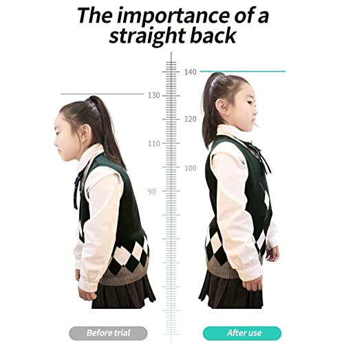 Corrector de postura inteligente para niños y adolescentes Plancha de espalda ajustable debajo de la ropa Soporte espinal para mejorar el encorvamiento, prevenir jorobadas, aliviar el dolor de es