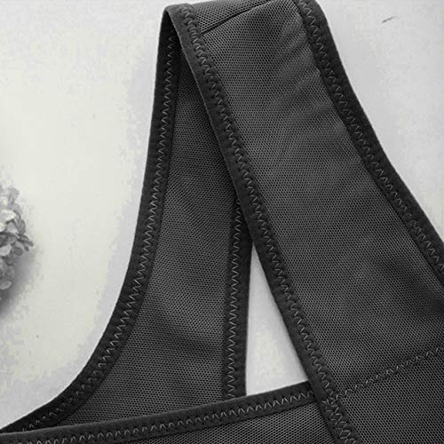 Corrector de postura Mujeres Cofre de pecho Evitar la flacidez del pecho y el jorobado Sujetador de correa cruzada Chaleco Body Shaper Ropa interior adelgazante BCVBFGCXVB (Negro）